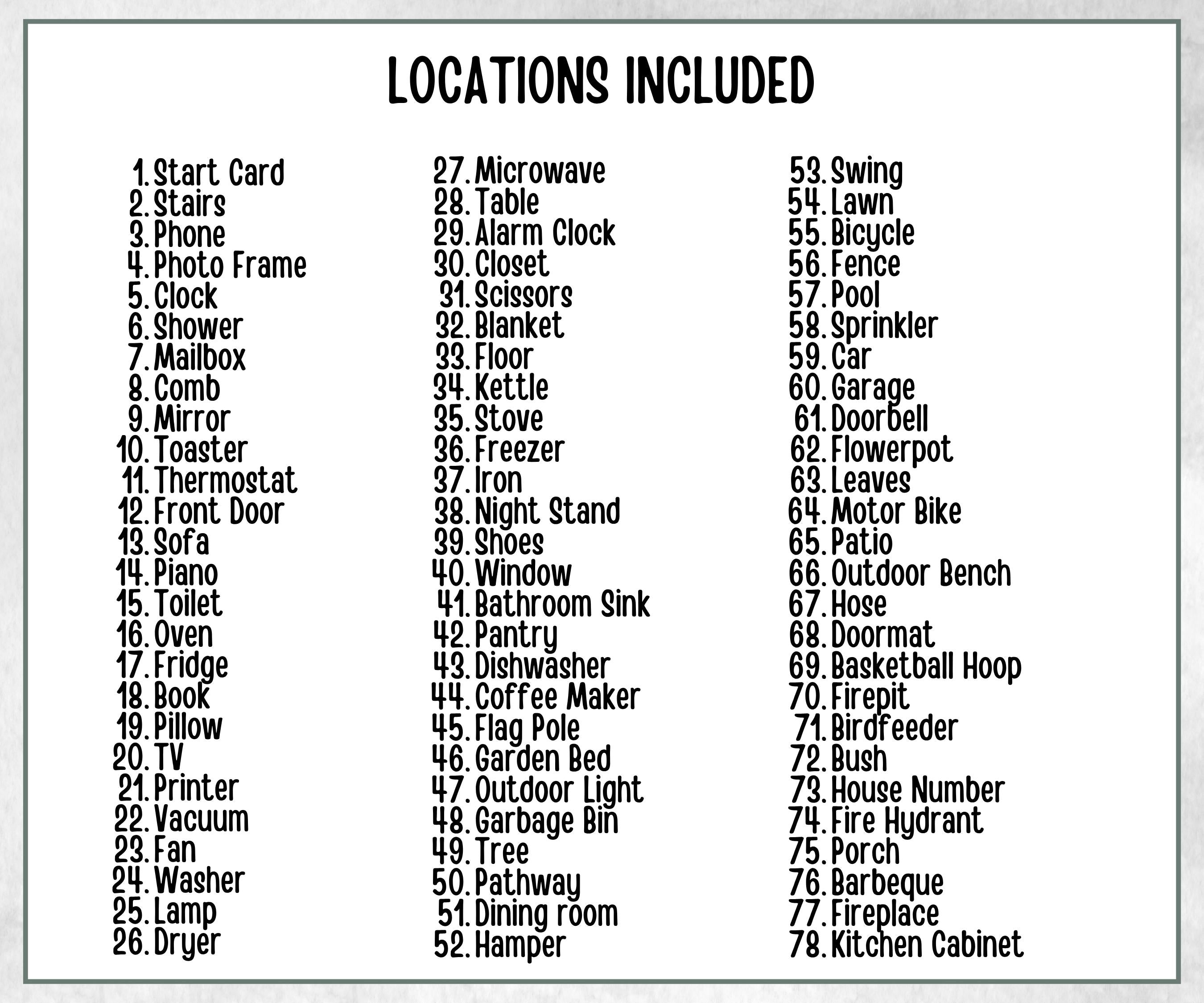 Kids Indoor Outdoor Scavenger Hunt for kids, Boy Girl Birthday, game for older kid, milestone birthday gift, tricky treasure hunt, 78 clues