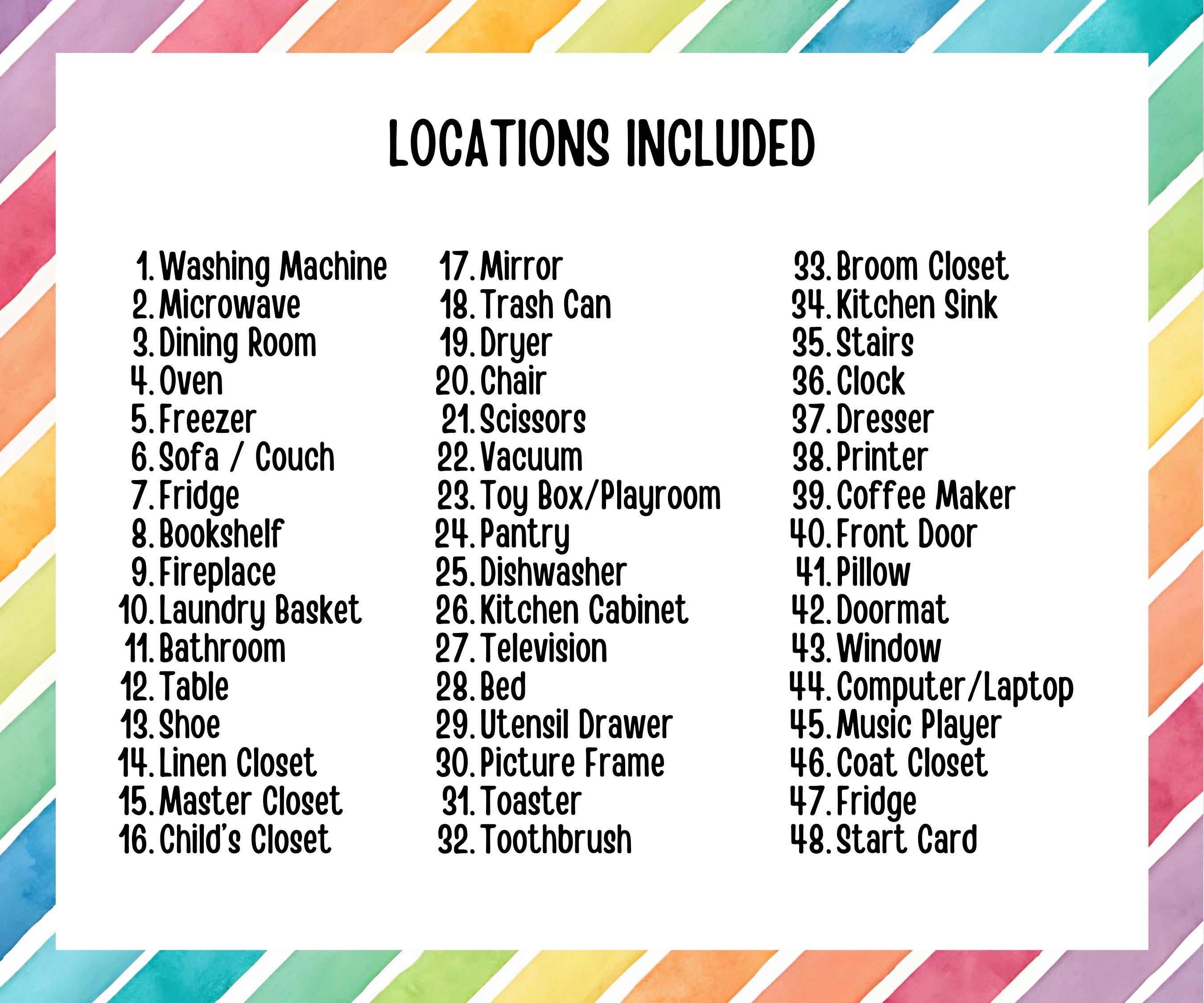 Birthday Indoor Scavenger Hunt for kids, Boy Girl Birthday, game for older kid, milestone birthday gift, tricky treasure hunt, 48 hunt Clues