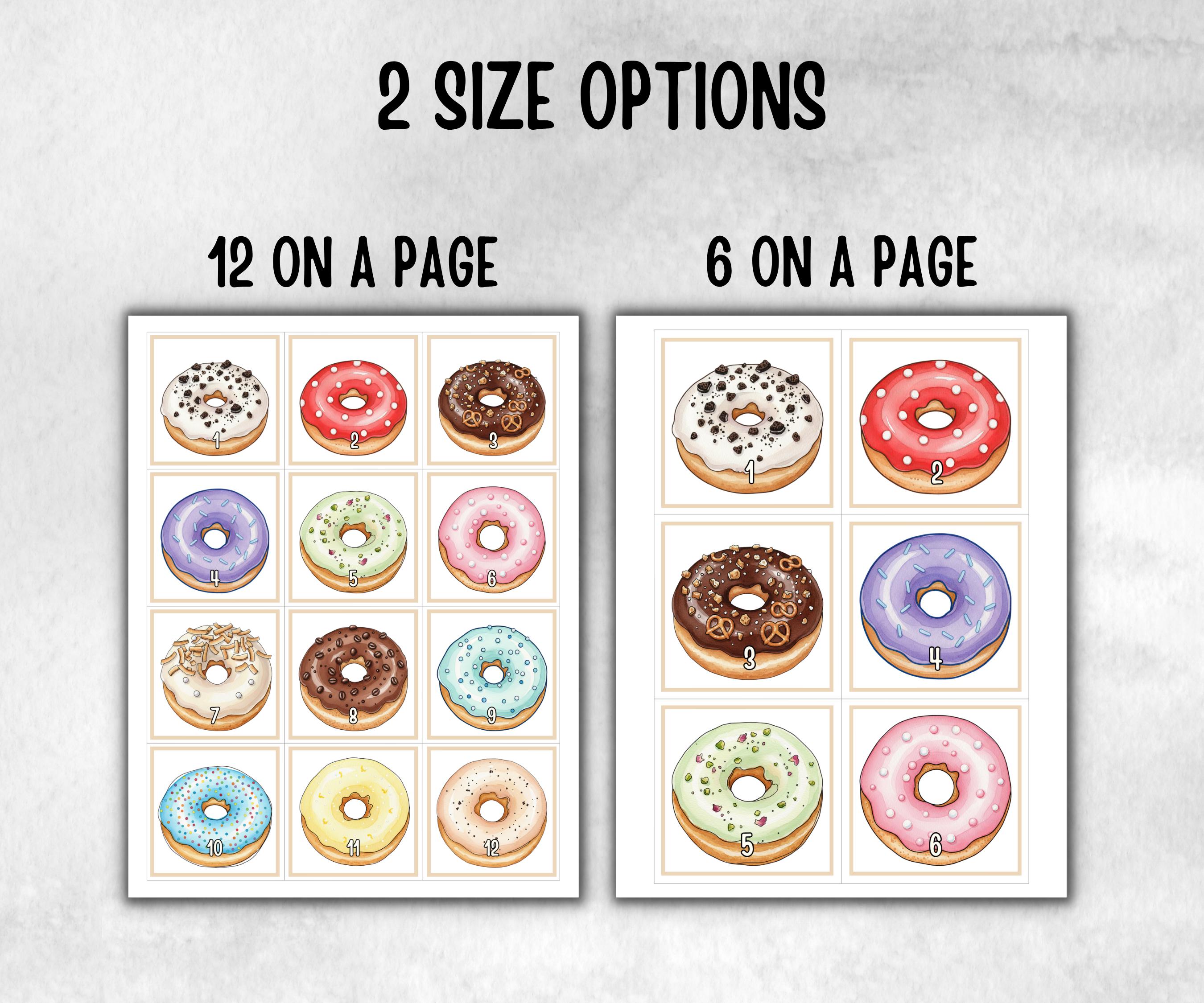 Donut Scavenger Hunt for kids, backyard hunt, Sweet and treats, themed birthday, tea party, spring yard games, garden party icebreaker ideas