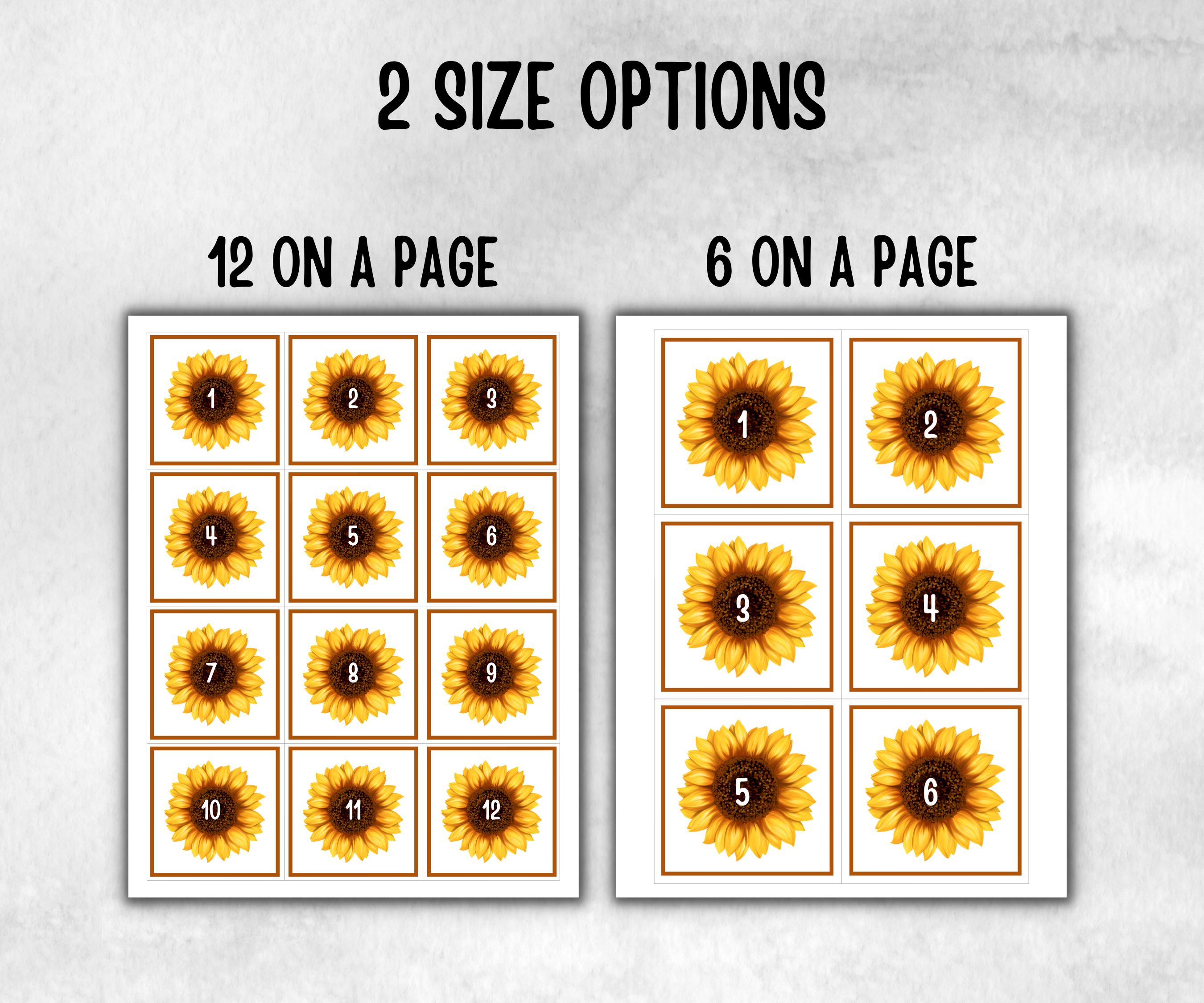 Sunflower Scavenger Hunt for kids, backyard hunt, Floral themed shower, birthday, tea party, spring yard games, garden party icebreaker idea