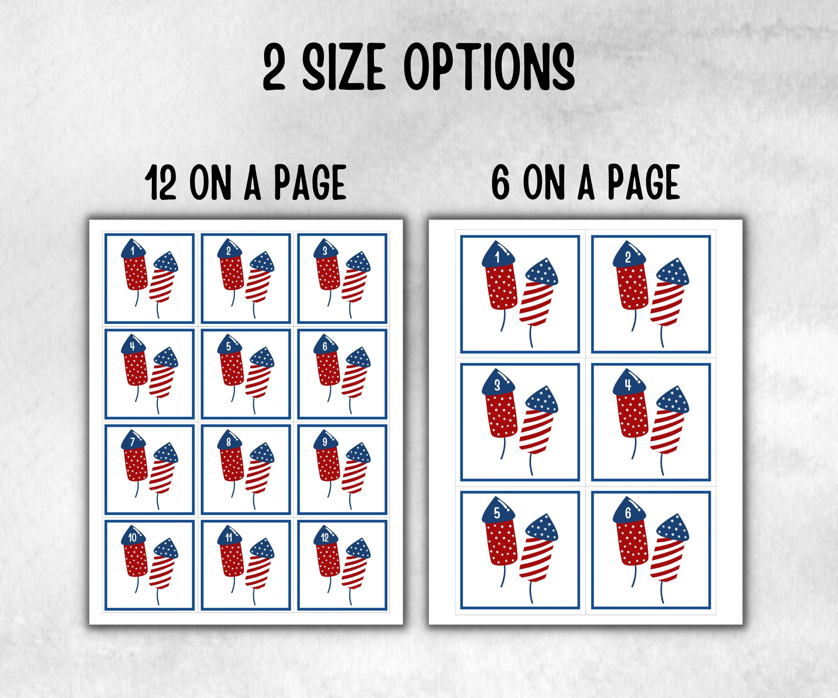 4th of July Firecracker Hunt for kids, Summer Barbeque reunion, backyard yard hunt, Independence day, patriotic school game, Stars Stripes