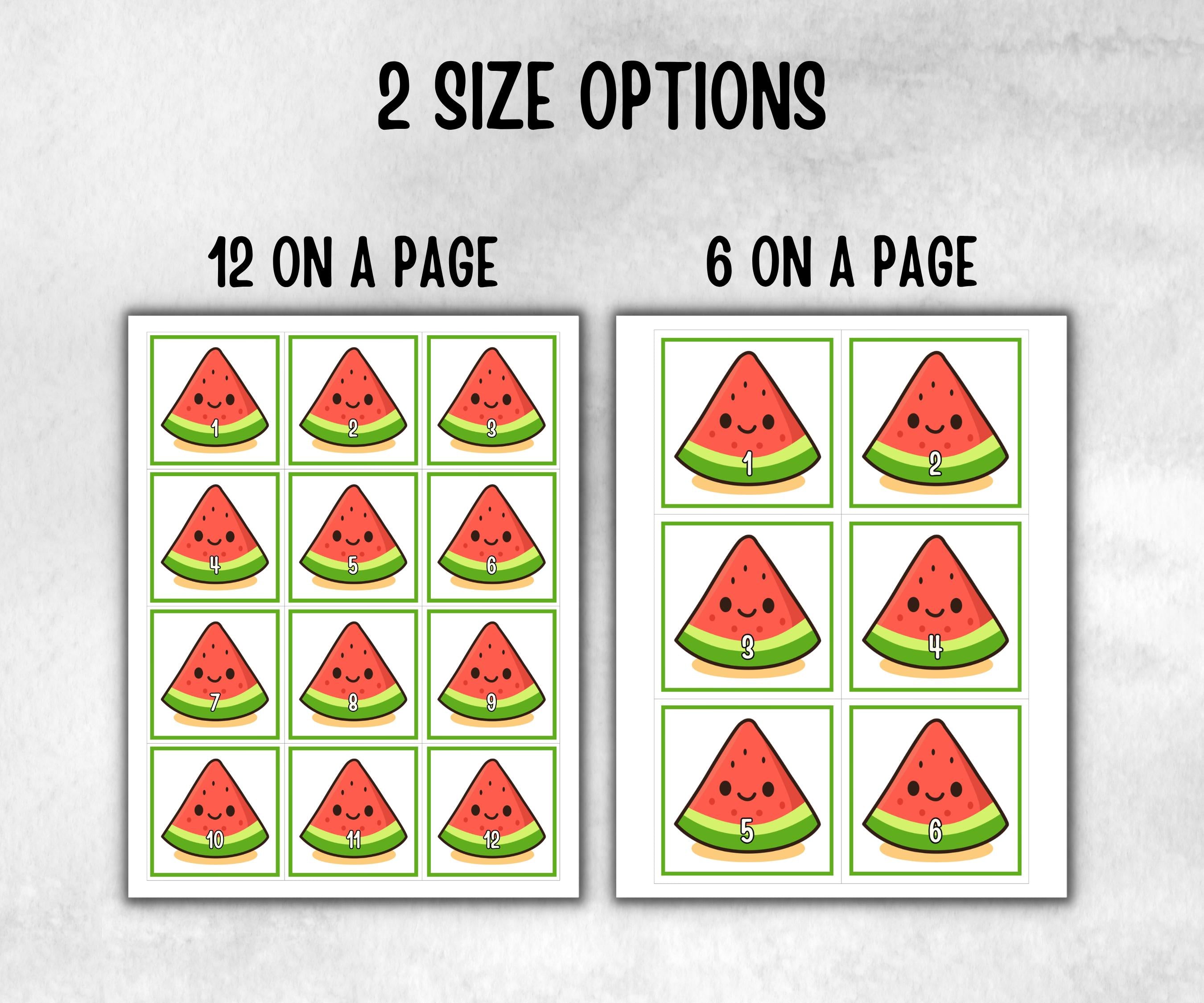 Watermelon Scavenger Hunt for kids, backyard hunt, Fruits themed shower, kids birthday, tea party, spring yard game, garden party icebreaker