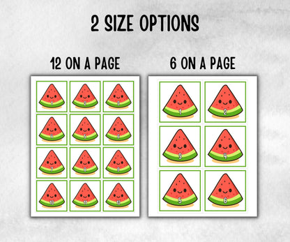 Watermelon Scavenger Hunt for kids, backyard hunt, Fruits themed shower, kids birthday, tea party, spring yard game, garden party icebreaker