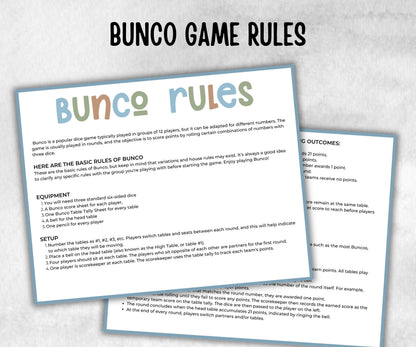 Green Baby Bear Bunco, funny Girl Boy dice, Score Sheet, Ghost player, Tally Sheets, minimalist mother to be quiz, team group challenge