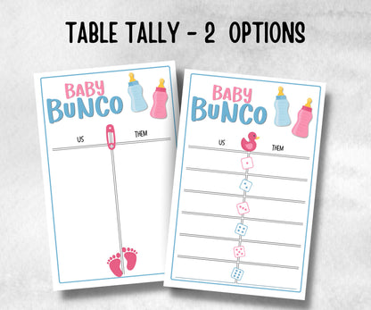 Gender Reveal Bunco, Pastel Shower, Coed printable Pregnancy Game, expecting mom dad quiz gift, tally sheets, ghost player, score sheets