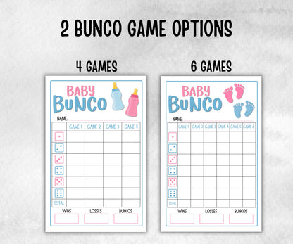 Gender Reveal Bunco, Pastel Shower, Coed printable Pregnancy Game, expecting mom dad quiz gift, tally sheets, ghost player, score sheets