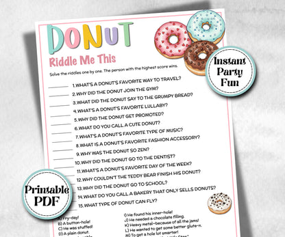 Donut Jokes and Riddles, Sweet and treats, spring yard, garden party icebreaker ideas, garden tea party, Doughnut Bar, office event, pancake