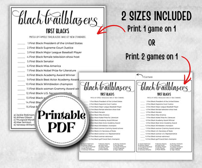 Black history Games Bundle, iconic tv shows quiz, family game night, office team building, african american, black independence, heritage