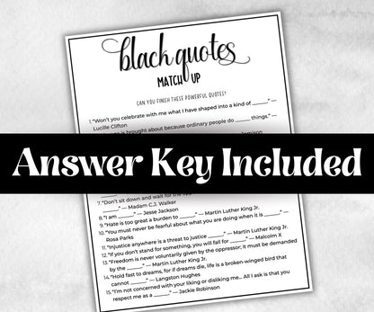 Famous Black Peoples Quotes, African American Quotes, Black Culture learning, inspirational, summer icebreaker party, community bbq quiz