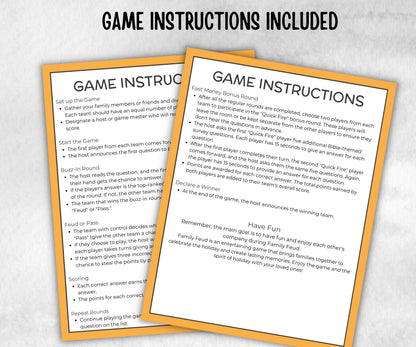 Black Family Friendly Feud, African American, Black Culture, Birthday icebreaker activity, community picnic, classroom activity, card game