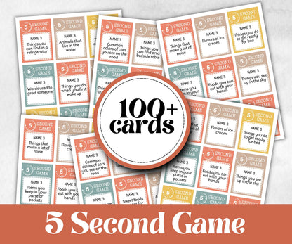 Senior Living 5 second game, senior citizens birthday, milestone, senior party game night, black grandma grandpa, think fast, five seconds