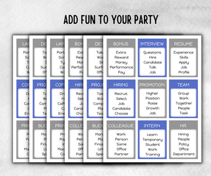 Office Work Forbidden Words, Word Ban, Office Teambuilding, Coworker Birthday, Retirement Party, Welcome Party, Office Group Party Game