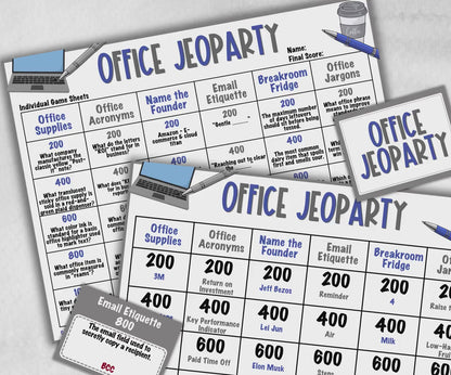 Office Work Jeoparty, Office Teambuilding, Coworker Retirement, Birthday Party, Welcome Party, Office Group Party, Friendly Feud Group game